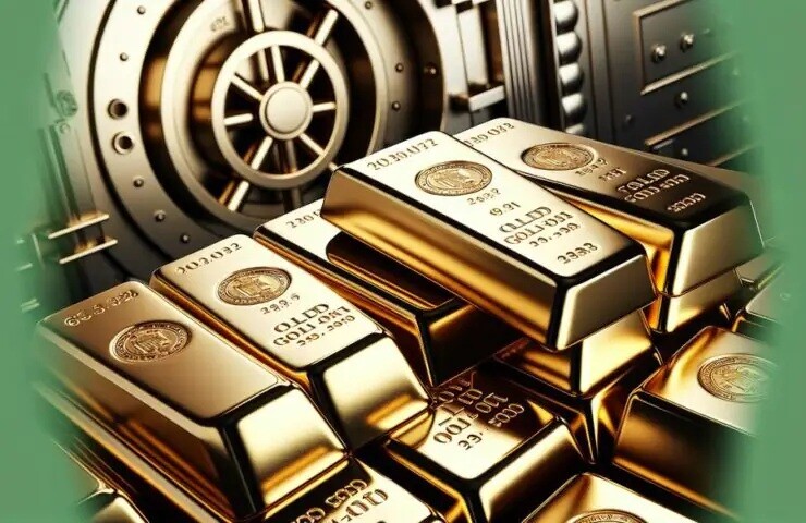 الذهب يتراجع مع قوة الدولار وارتفاع العوائد